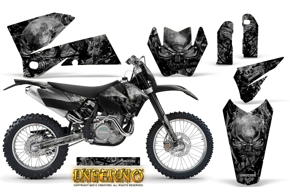 KTM C4 Graphics Kit Inferno Silver